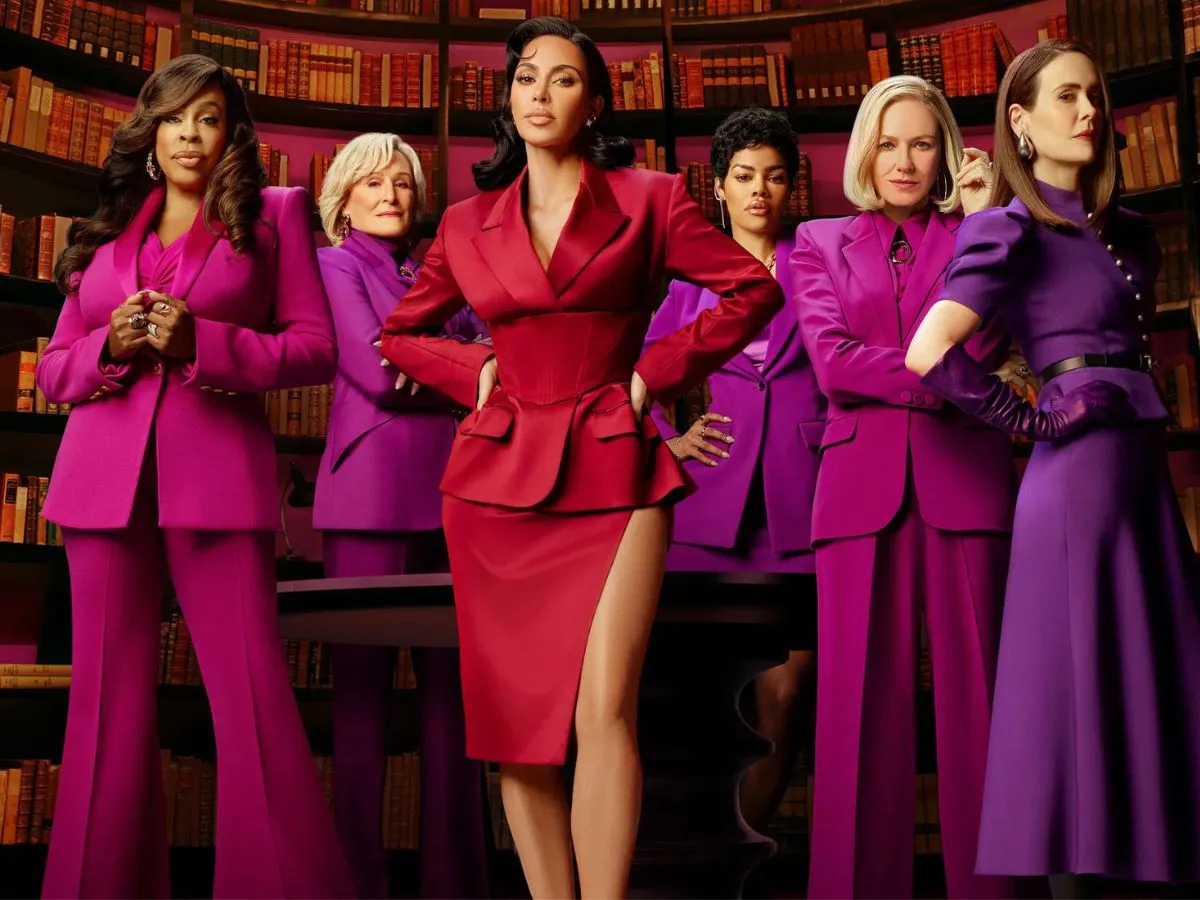 Elenco estelar de Tudo É Justo, liderado por Kim Kardashian