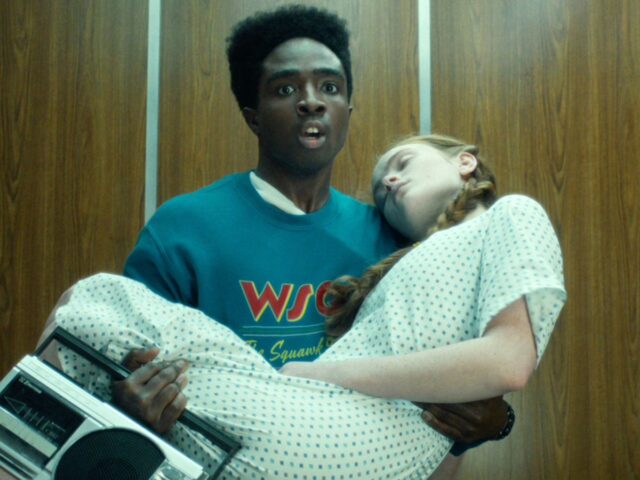 Caleb McLaughlin com Sadie Sink em Stranger Things 5 Caleb McLaughlin com Sadie Sink em Stranger Things 5