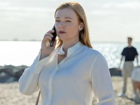 Sarah Snook em cena de All Her Fault