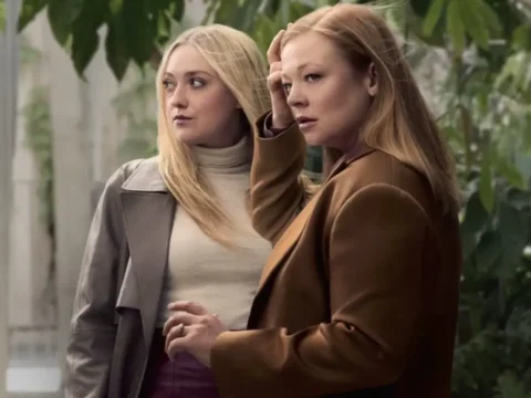 Dakota Fanning com Sarah Snook em All Her Fault