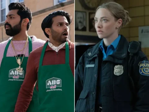 Cenas das séries Deli Boys (à esq.) e Long Bright River