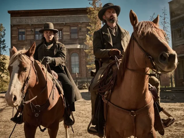 Cena da série faroeste Os Abandonados
