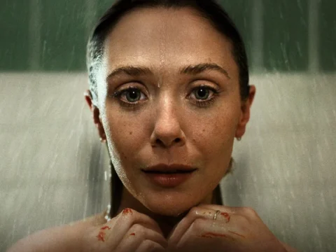 Elizabeth Olsen em p&ocirc;ster de Amor e Morte