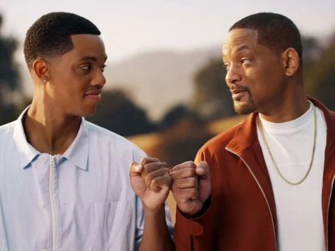 Jabari Banks com Will Smith no final de Bel-Air