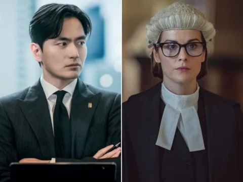 Cenas de Al&eacute;m do Direito (&agrave; esq.) e Anatomia de um Esc&acirc;ndalo; dramas jur&iacute;dicos na Netflix