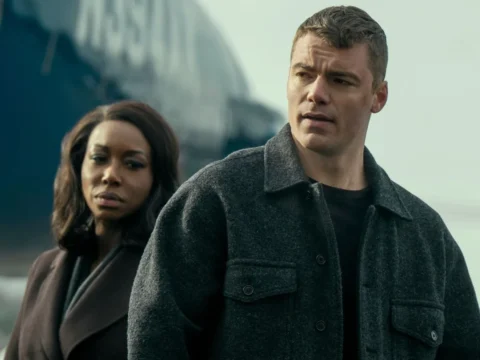 Amanda Warren com Gabriel Basso em O Agente Noturno 3