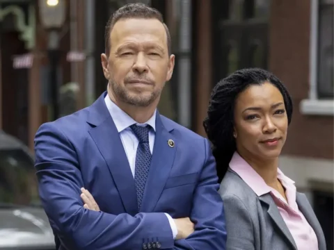 Donnie Wahlberg com Sonequa Martin-Green em Boston Blue