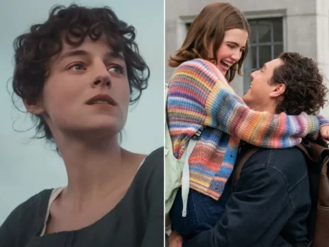 Cenas de Orgulho e Preconceito (&agrave; esq.) e Amores Improv&aacute;veis