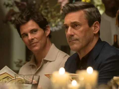 James Marsden com Jon Hamm em Seus Amigos e Vizinhos