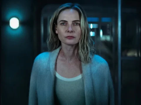 Rebecca Ferguson em cena de Silo