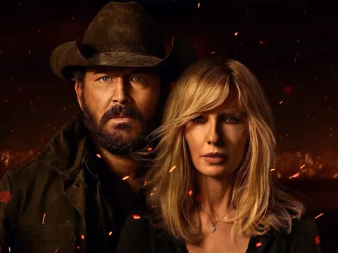 Cole Hauser e Kelly Reilly em p&ocirc;ster de Rancho Dutton