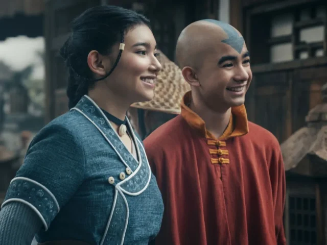 Kiawentiio Tarbell e Gordon Cormier em Avatar 2