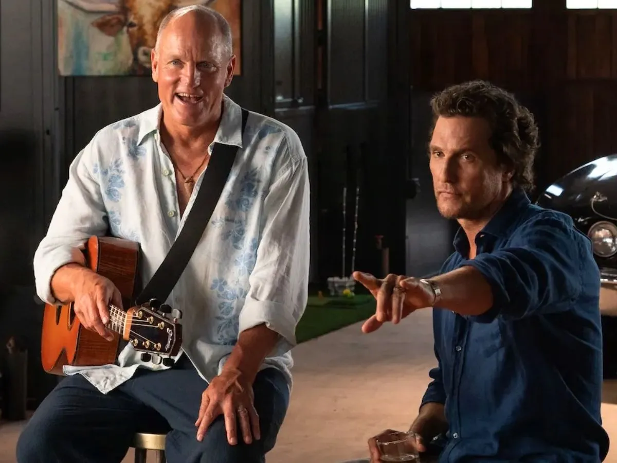 Woody Harrelson (à esq.) com Matthew McConaughey em Brothers