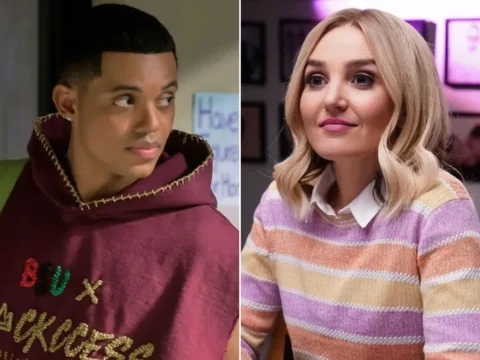 Jabari Banks e Chloe Fineman estão no elenco de Myron Bolitar Jabari Banks e Chloe Fineman estão no elenco de Myron Bolitar